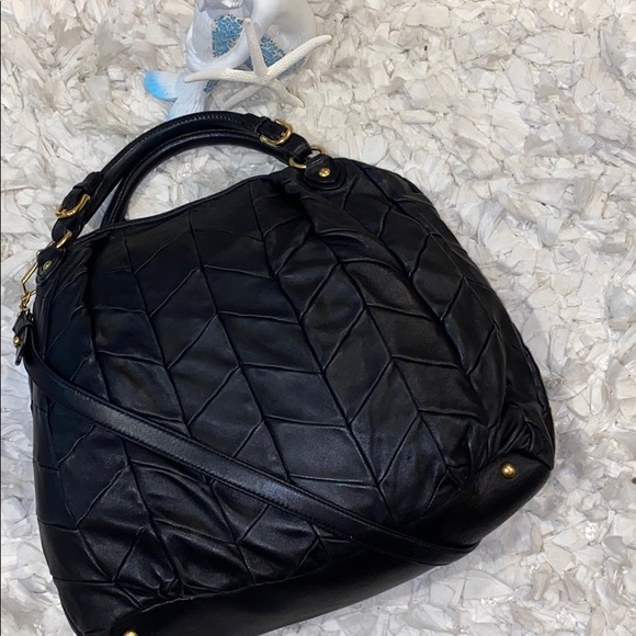 HP🎉 MIUMIU Quilted Chevron Hobo Bag - Picture 2 of 8